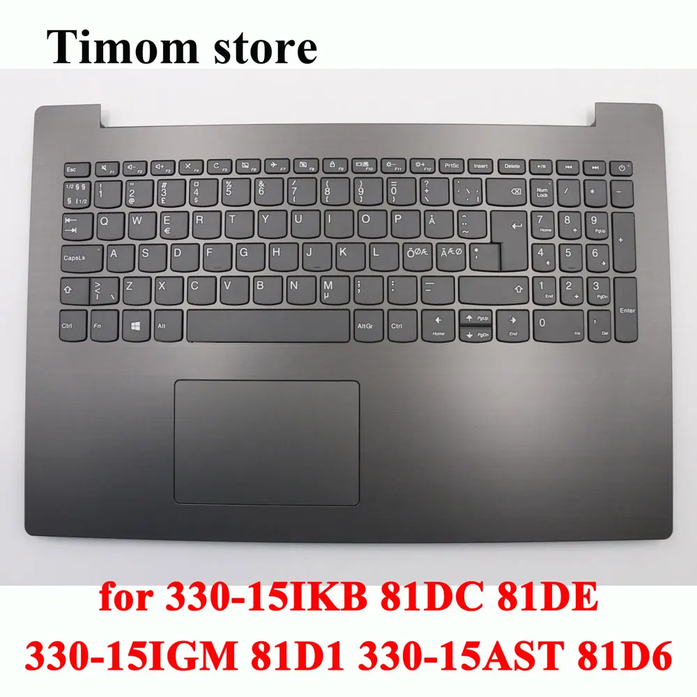 

Верхняя крышка Palmrest Nordic / PG Grey для 330-15IGM 81D1 330-15AST 81D6 330-15IKB 81DC 81DE 5CB0R16697 5CB0R16662 клавиатура