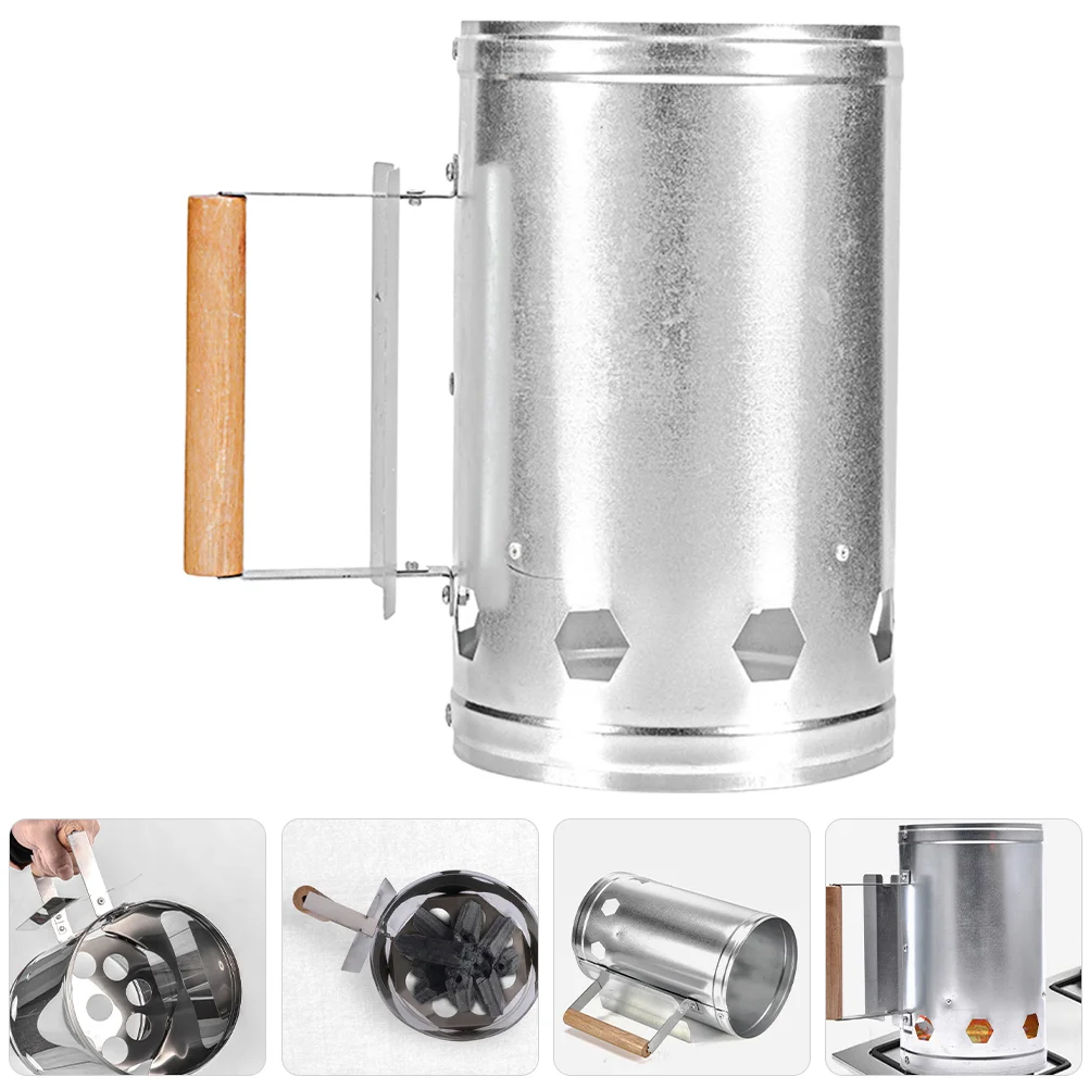 

Portable Grill Igniting Charcoal Bucket metal Bucket for Outdoor Camping
