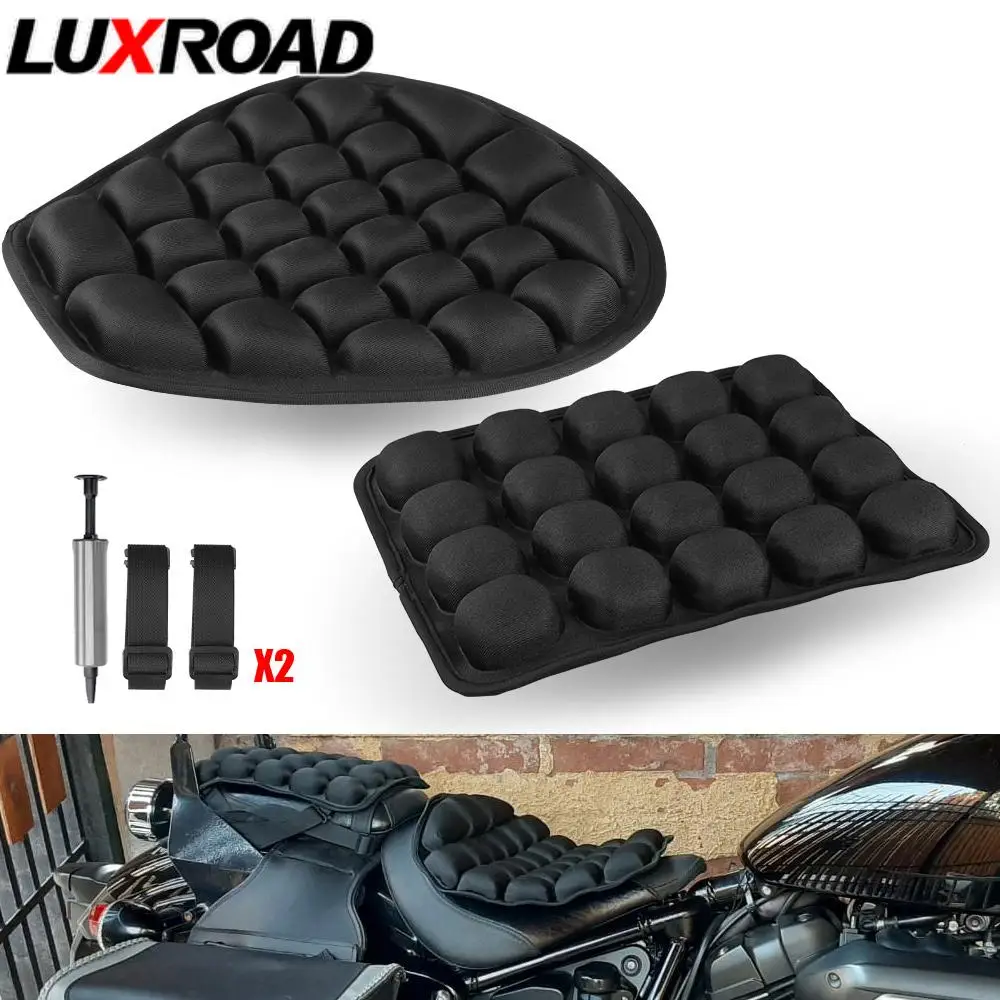 InflatableMotorcycleSeatCushionLycraElasticPressureRelief