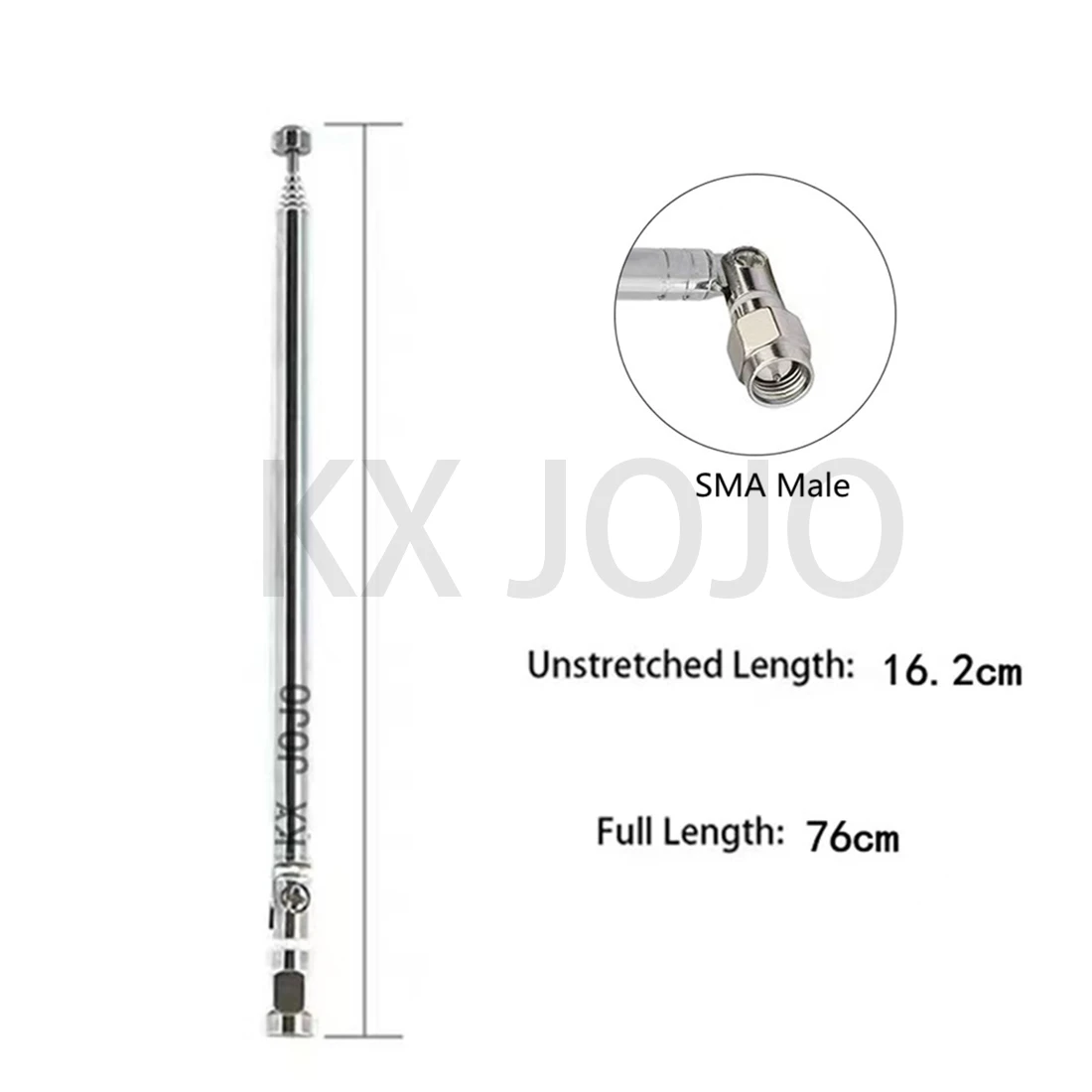 교체 텔레스코픽 안테나 FM 라디오 원격 제어 공중 1pc에 대 한 104mm/130mm/140mm/162mm/205mm SMA/F 남성 커넥터