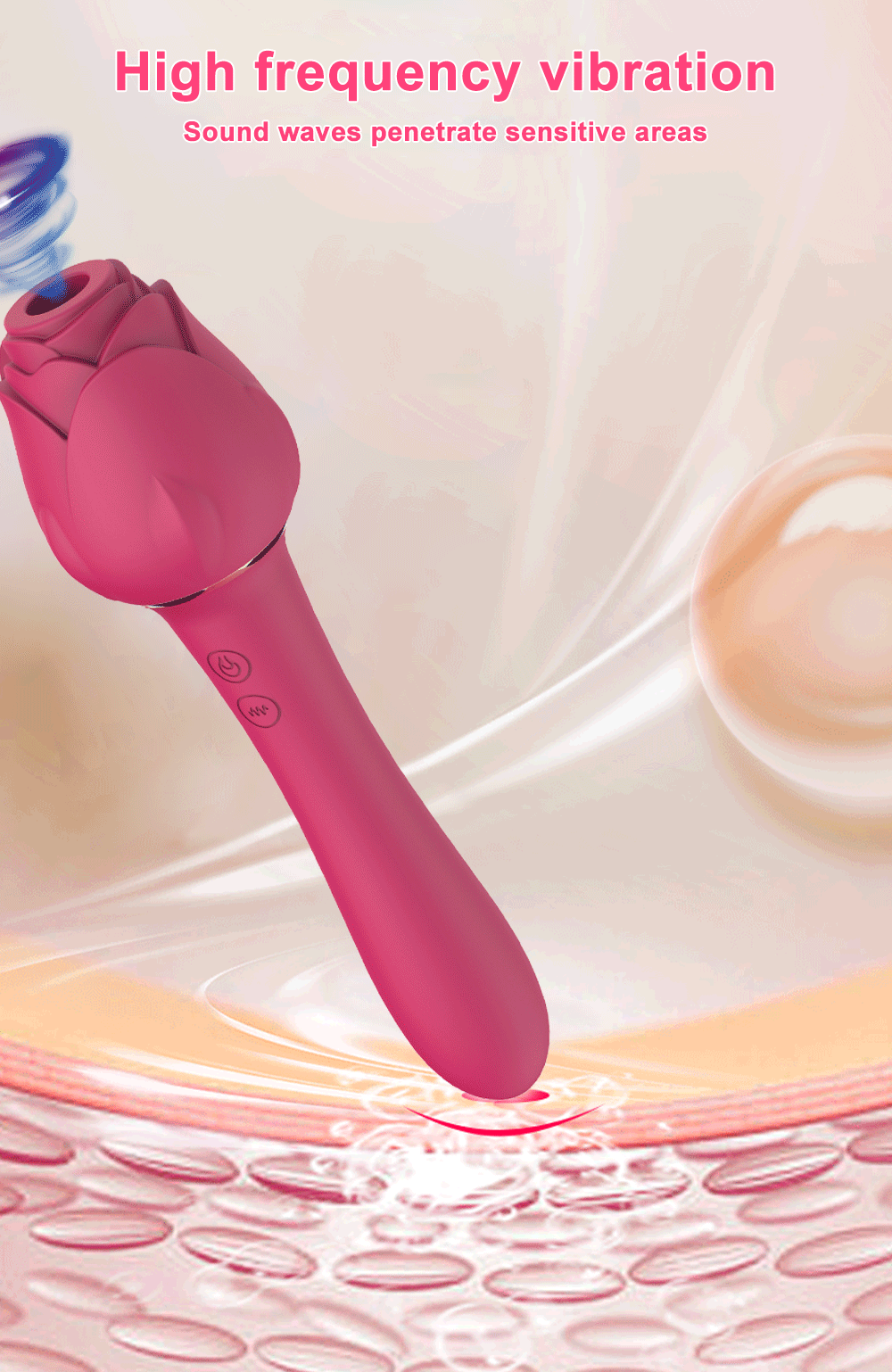 Sucking Rose Vibrator Female Clitoris Sucker Vacuum Stimulator Vaginal Massagers Adults Goods Rose Vibrating Sex Toy for Women S643835304bd8454081cb827eb94723a0w