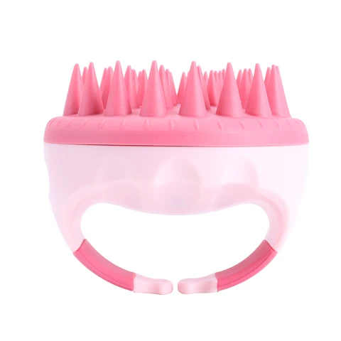 Silicone Shampoo Brush Handheld Round Soft Scalp Massage Brush Bath Massage Brush Hair Shower Brush Comb Hair Care