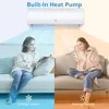 9000 BTUs Mini Split Air Conditioner, 19 SEER2 Inverter Mini Split AC/Heating System, Wall-Mounted Ductless Mini Split Heat Pump 2