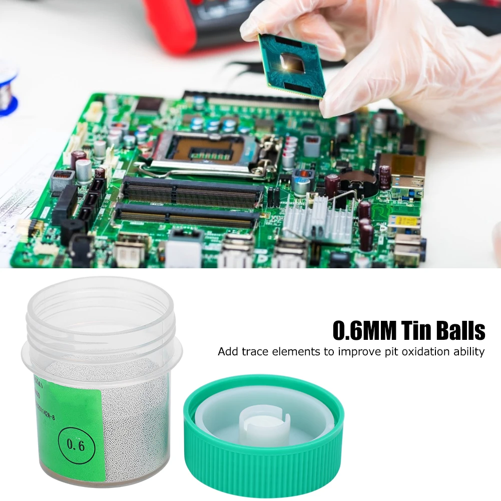 BGA - PCB 보드 재작업용 솔더볼 틴볼 25W 0.6MM 재작업용 리볼링 액세서리