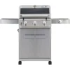 Outdoor  Stainless Steel 3 Burner Propane Gas Grill, with Side Burner and Knob Controls, 48,000 BTU Patio Garden Grill 6