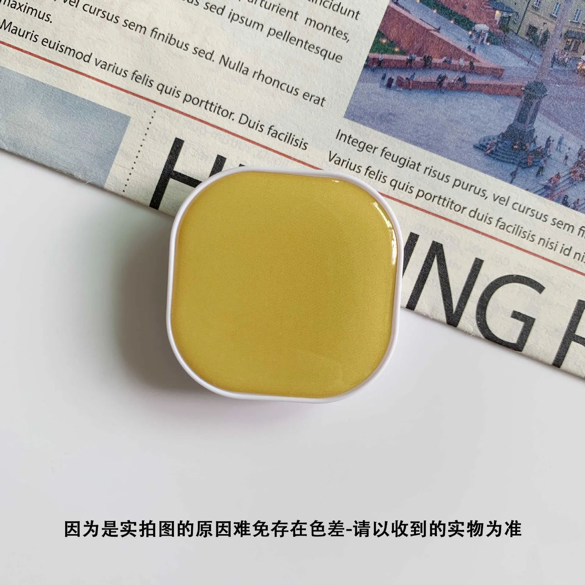 Chic Square Pop-Up Phone Grip and Stand Accessory