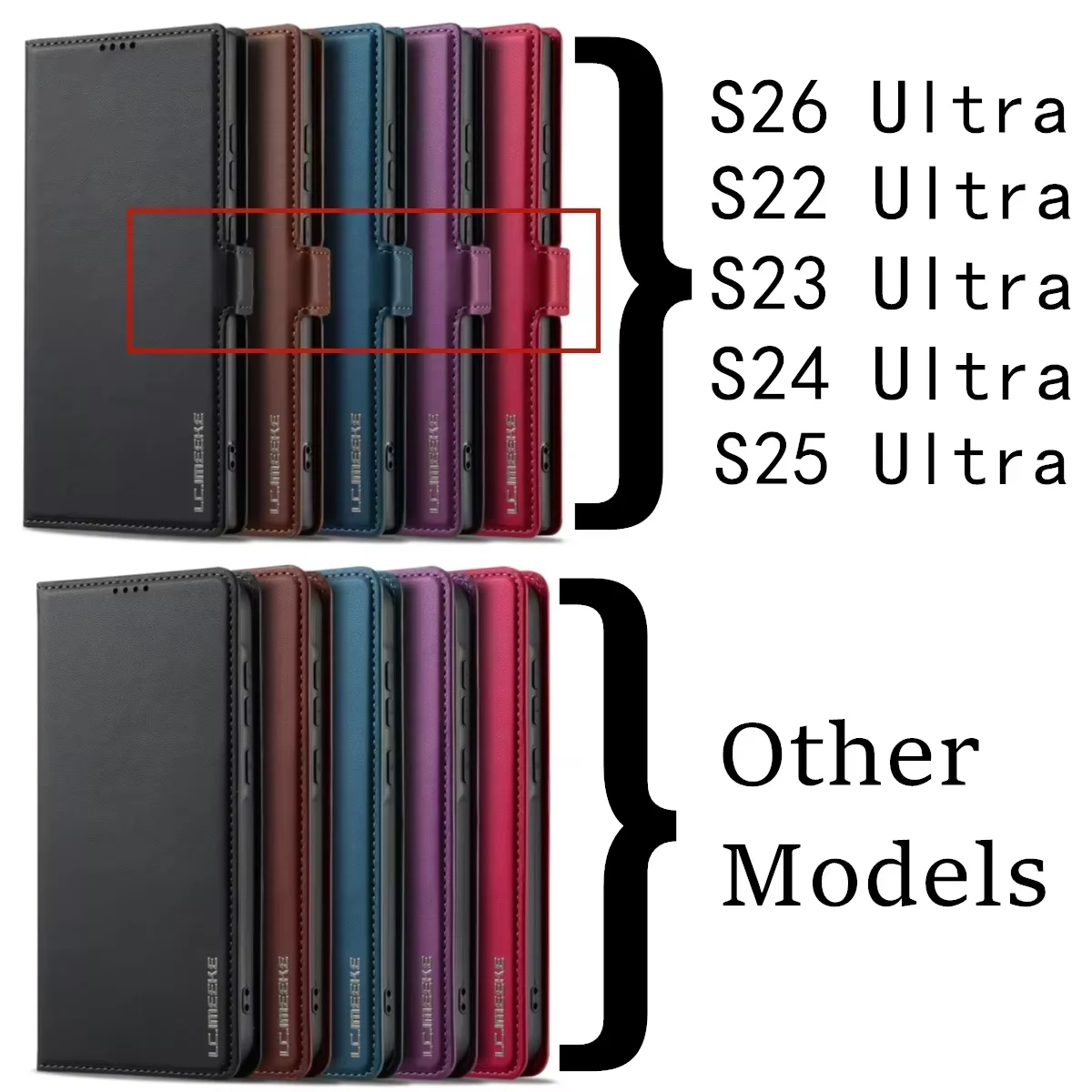 Premium Flip Leather Phone Case - Elegant Business Cover