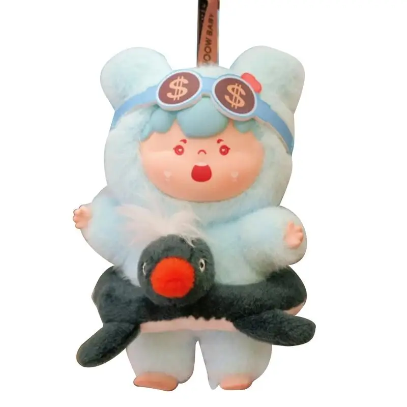 Keychain Plushies Cute Figure Plush Doll Collectible Dolls Keychain Decoration Hangable Ornament For Living Room Bedroom