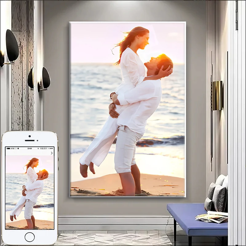 CustomPhotoHomeDecorationPrintYourPhotosonCanvasCustomPoster