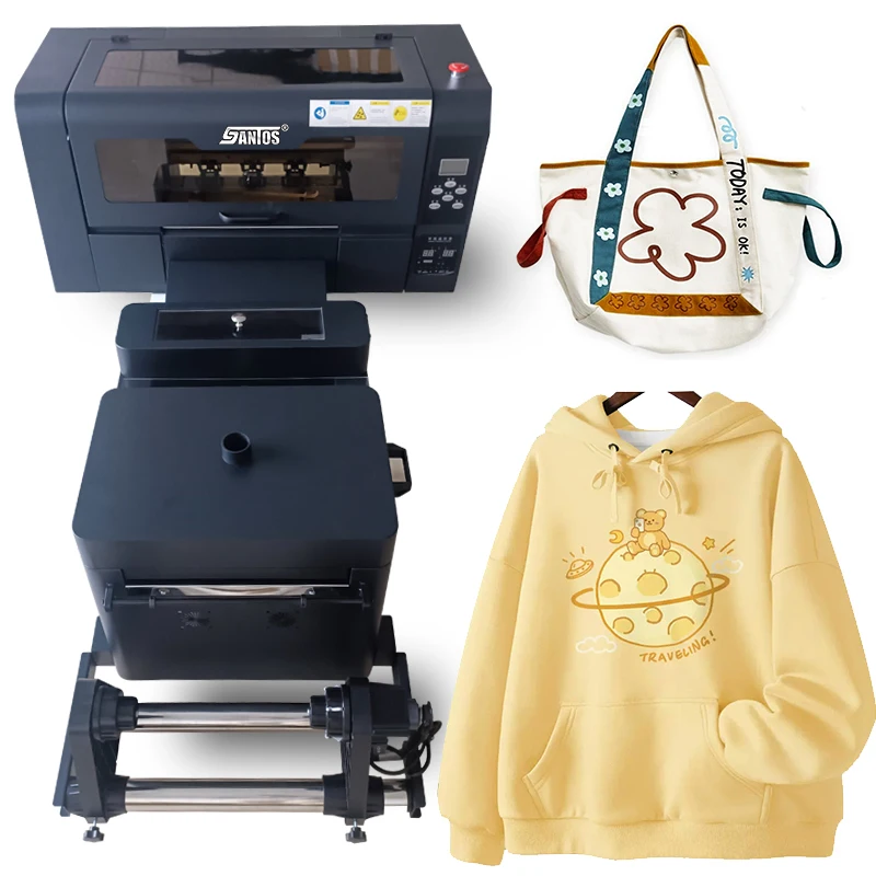 Doppia Testina Di Stampa Xp600 T Shirt Pet Film Inkjet Dtf Stampante Stampante Stampante A3 Dtf