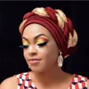 African Turban Hijab Pre Tied Bonnet Cap Nigerian Auto Gele Hijab Aso Ebi Already Made Headties Muslim Ready To Wear Head Wraps 6