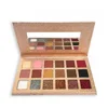 18-colors Private Label Eyeshadow Custom Bulk Eyes Makeup Muddy Texture Wet Silty Shimmering Matte Pigment Paper-tray Pallet 2