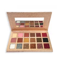 18-colors Private Label Eyeshadow Custom Bulk Eyes Makeup Muddy Texture Wet Silty Shimmering Matte Pigment Paper-tray Pallet 2