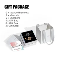 TOTWOO Long Distance Touch Bracelets for Couples ,Light up&Vibration Relationship Gifts for Lovers Smart Jewelry Love Bracelets - Image 6