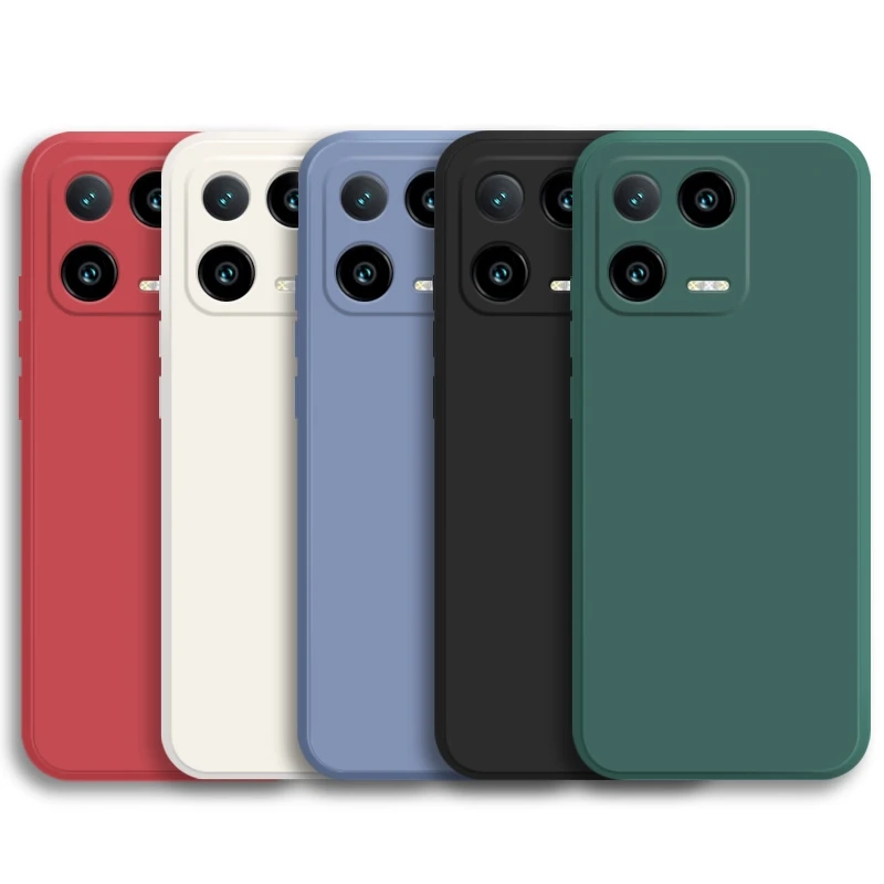 For Xiaomi 13 Pro Case for Xiaomi Mi 13 Pro Cover Coque Funda Soft Original Liquid Silicone Phone Case For Xiaomi 13 12 Pro 12X_voghion.com