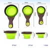 Foldable silicone pet food spoon, multifunctional cat food spoon with clip sealing, measuring pet food spoon 6
