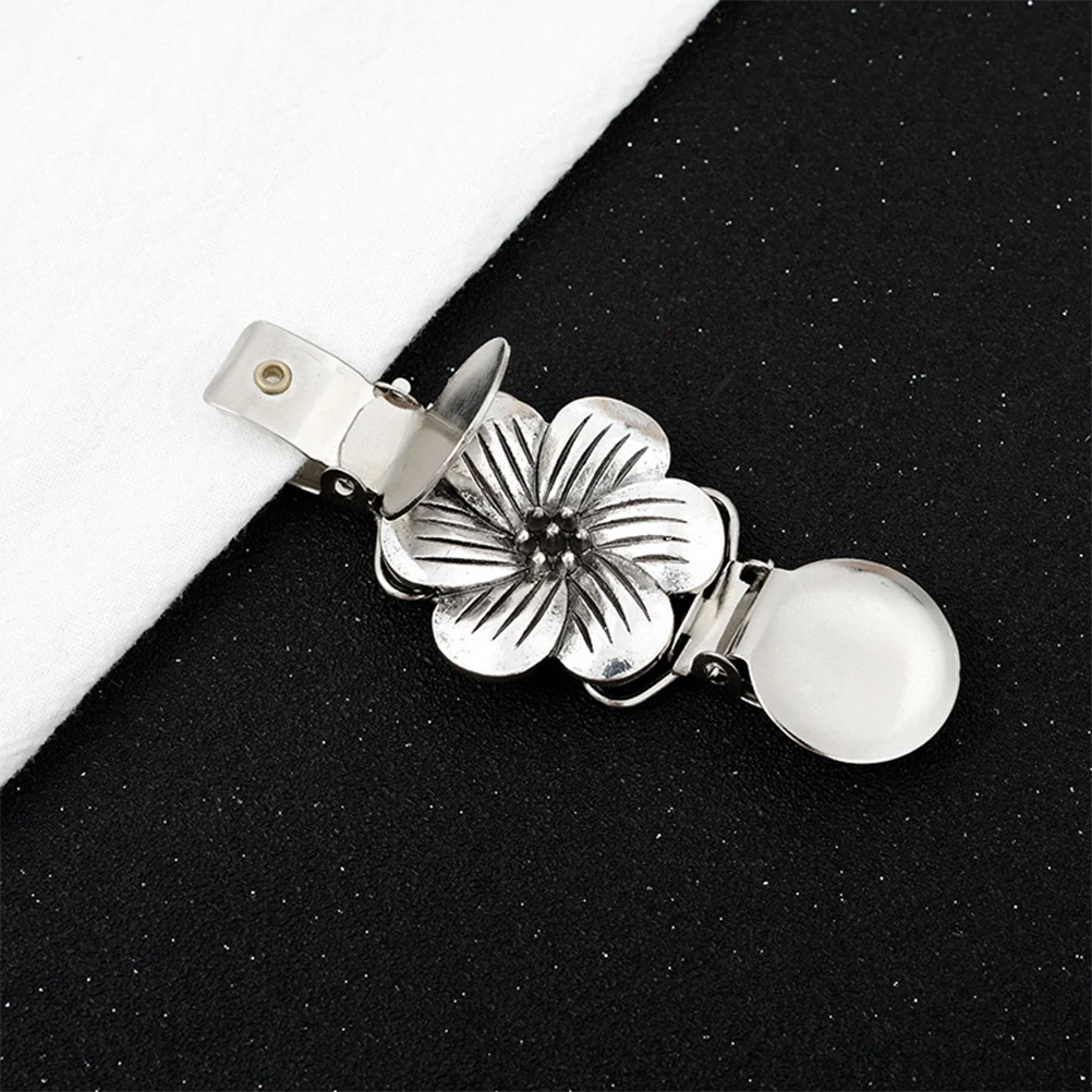 칼라 클립 합금 케이프 가디건 의류 액세서리 실버 스카프 홀더 여성용 웨딩 파티 의상 장식 패션