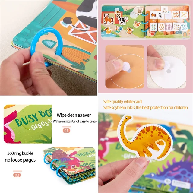 Livre d'Activités Montessori pour Enfant de 2, 3 et 4 Ans, Jouets  d'ApprentiCumbria Présвpour Bébé - AliExpress