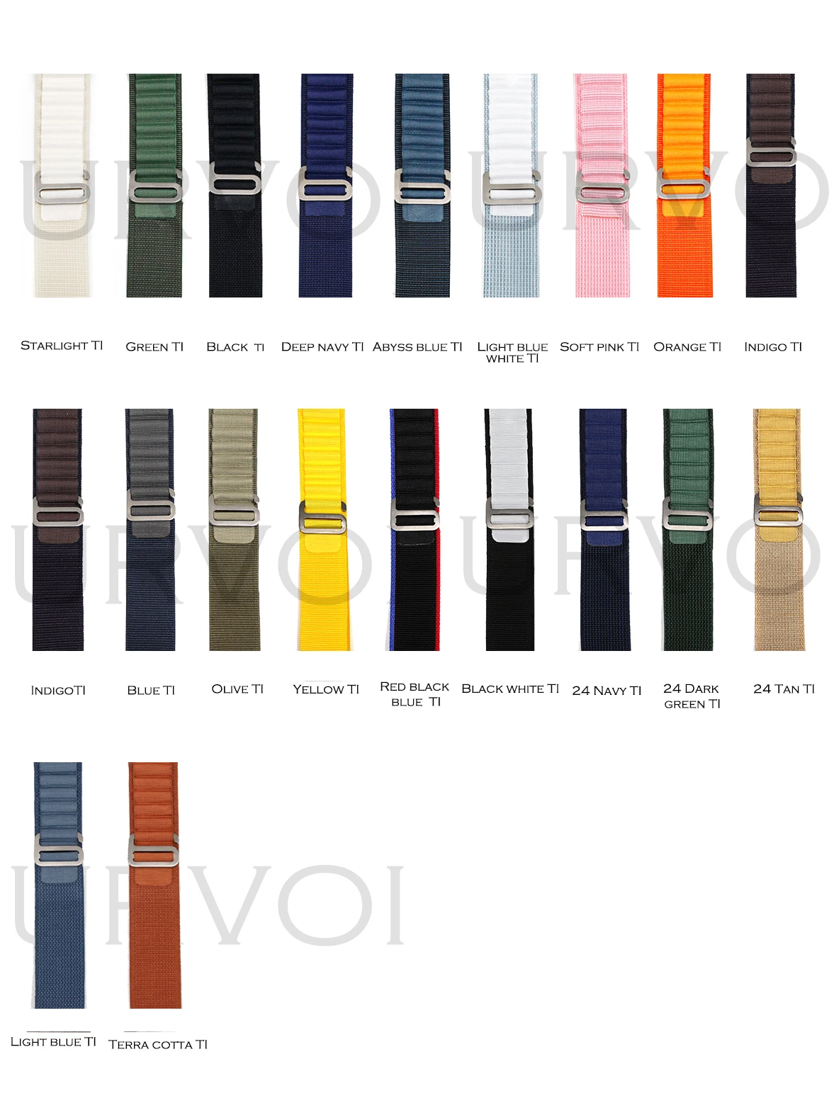 URVOI Black Woven Polyester Alpine Loop Strap with G-Hook Closure