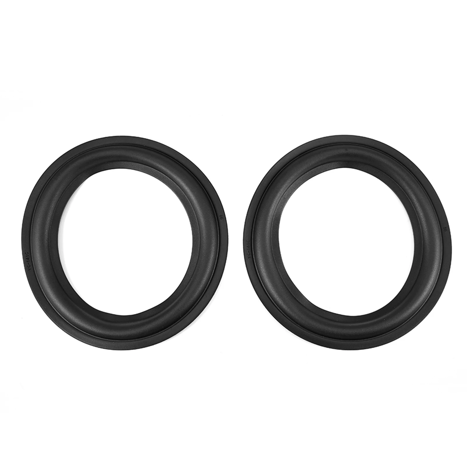 2pcs 6inch/156mm Perforated Rubber  Surround Speaker Repair Parts Replacement Black Speaker Surround  Speaker