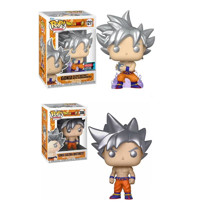 Delvis Kirkestol platform Funko Pop New Dragon Ball Goku (Ultra Instinct with Kamehamena) 1211# 1232#  Goku 386# Figure Model Toys PVC Vinyl Doll Kids Gift - AliExpress