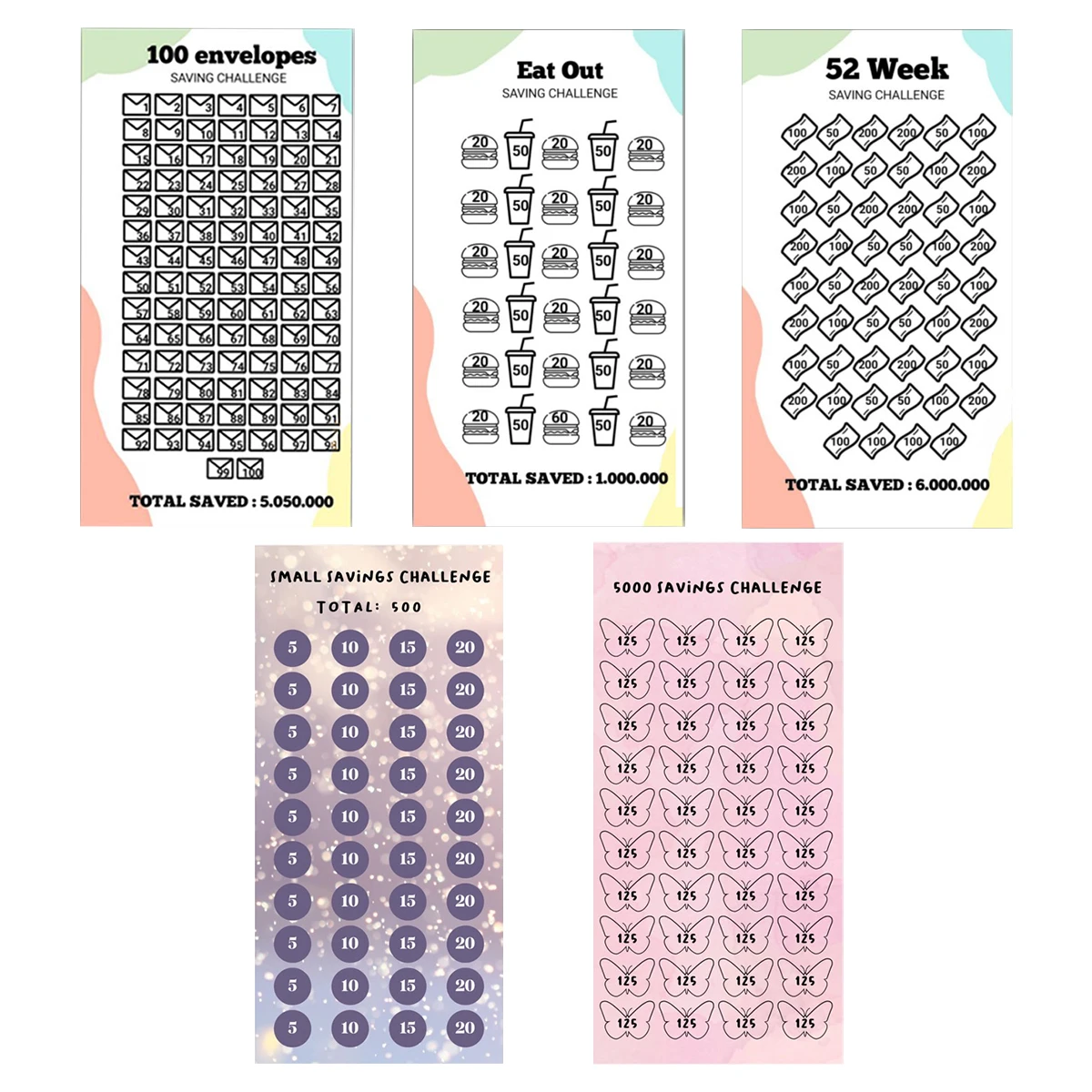Рисунок 2 - органайзер-планировщик на 52 недели для экономии денег