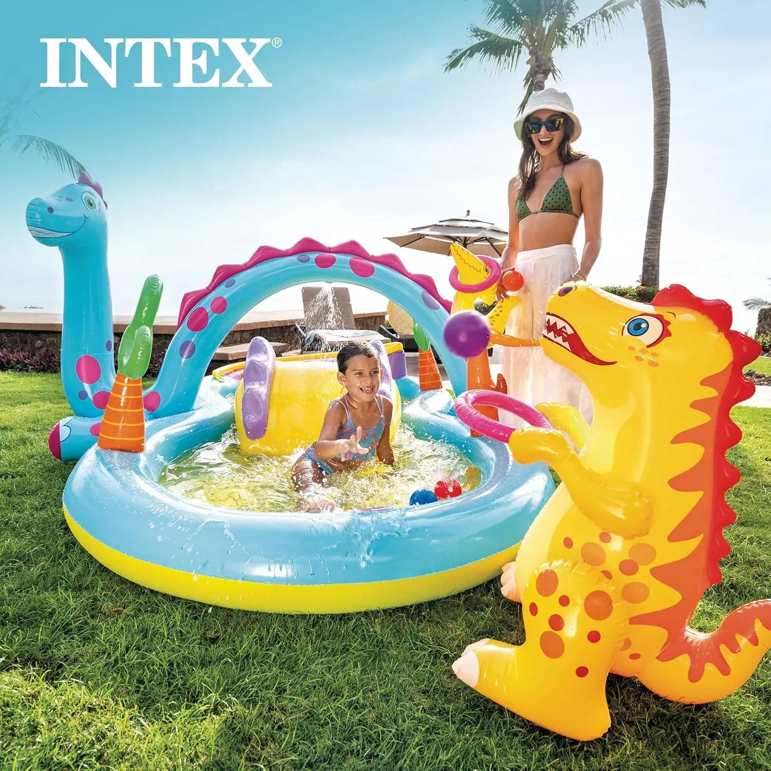 Dinoland Inflatable Kiddie Pool 6