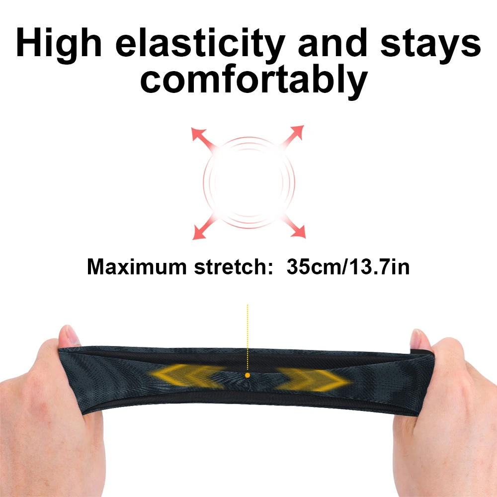 Men Sports Headband Running Fitness Sweatband Elastic Cycling Yoga Gym Headscarf Bicycle Tennis Hair Band Ear Head Bandage Women sports hair band sports headband sports sweatband cooling sweatband yoga hair accessories