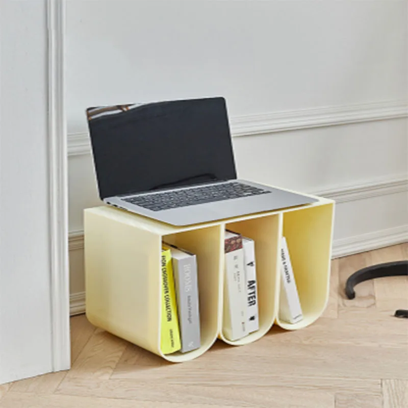 Acrylic Magazine Shelf Desktop Modern Simple Living Room Floor Storage Shelf Books, Newspapers And Materials Coffee Table