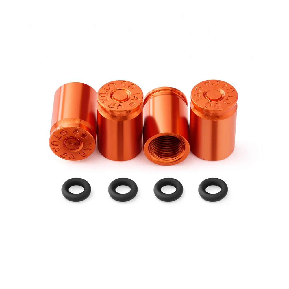 Set of 4 Premium Car Tire Valve Caps - Airdust Waterproof Stem Covers