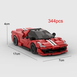 Racing Sports Car Building Block Set - Creative Toy (Ferrari 488pista)