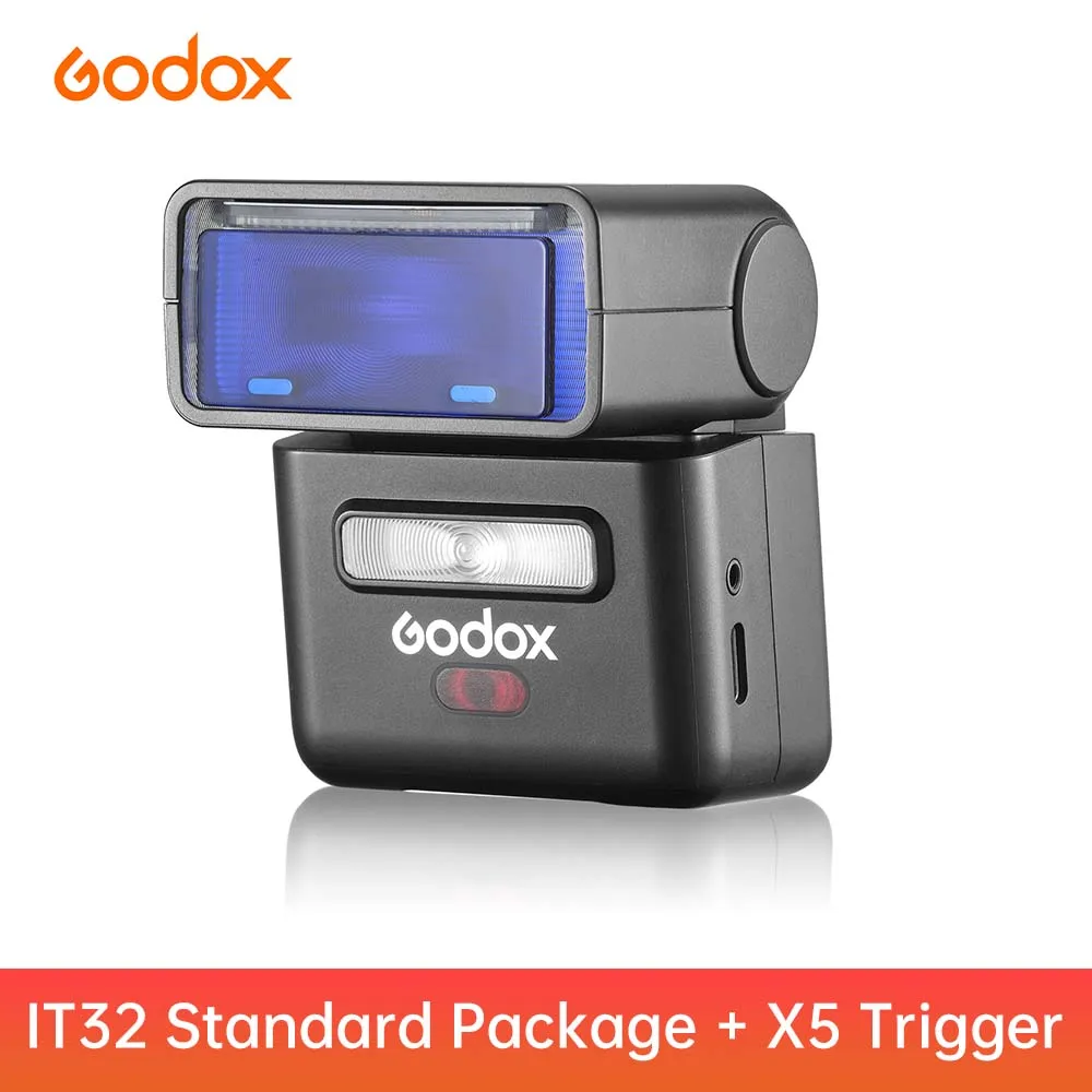 Godox iT32 X5 마그네틱 모듈형 플래시 키트 ? TTL 스피드라이트 HSS 1/8000s 2.4G 무선 트리거 온카메라 플래시(터치 스크린 USB 포함)