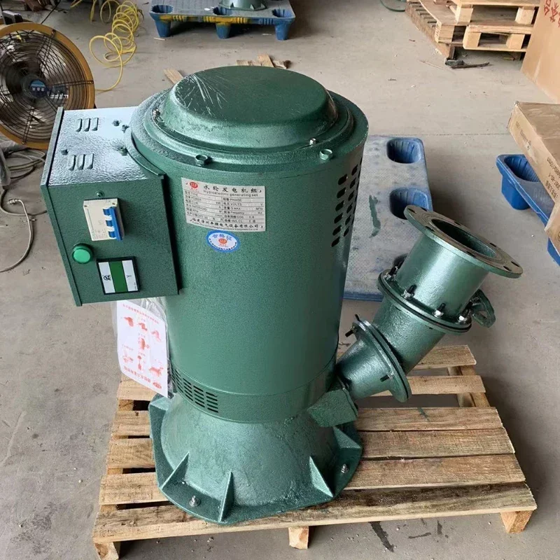 Electric Water Turbine Hydroelectric Generator 5KW 220V Alternative Power Energy Generator Lighting Charging 5000W