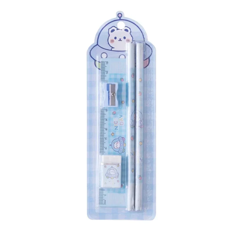 Cartoon Stationery Gift Box Set - 5-Piece Writing Tools