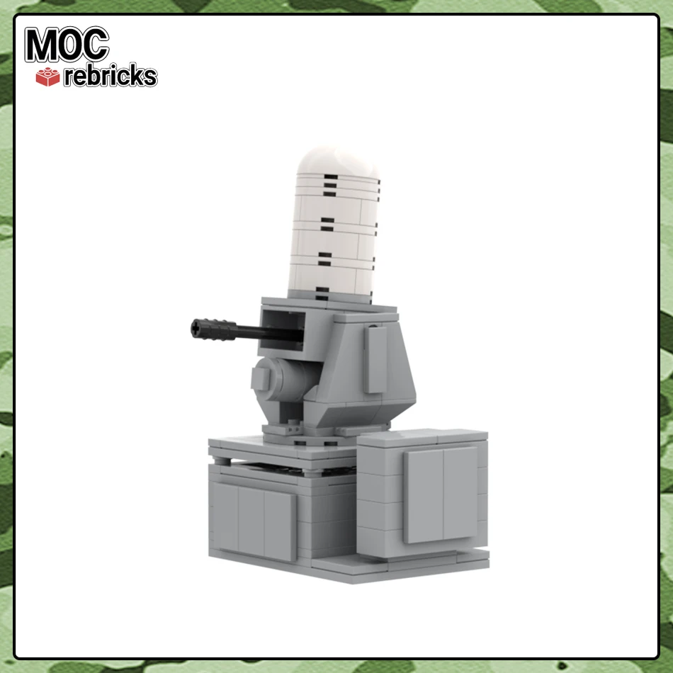 Ww2 Military Series Navy Sistema Di Armi Chiuse Anti-Nave Missile Moc Building Blocks Phalanx Ciws Mattoni Giocattolo Regali Per Bambini