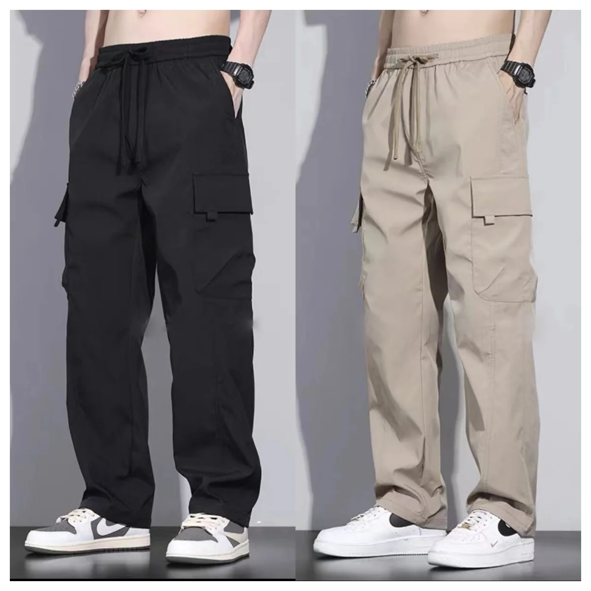 Black + khaki (two pieces)