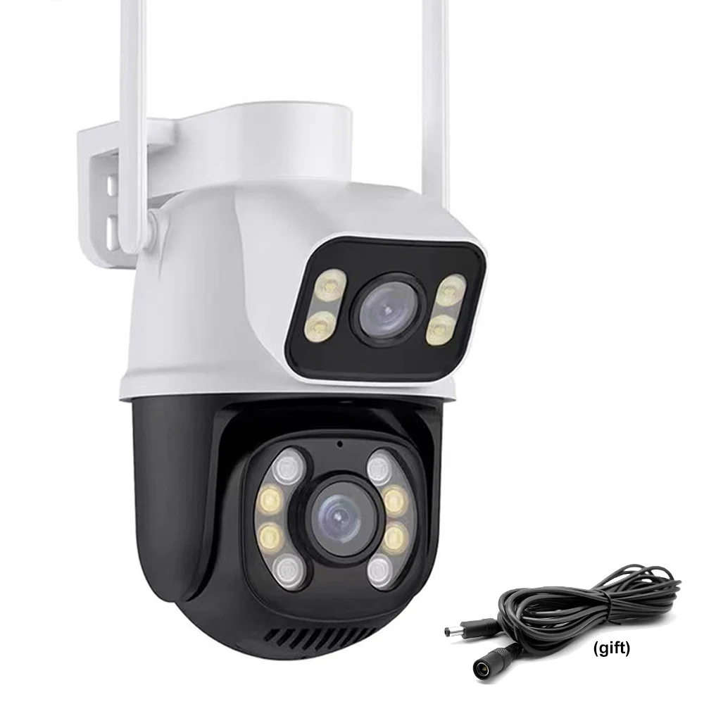 HD 6MP Dual Lens IP WiFi Camera Outdoor Indoor Security Protection CCTV 360 PTZ Monitor Smart Home Kamera Secur Surveillance Cam