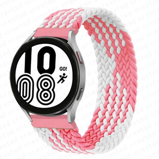 Braided Solo Loop Bracelet Watch Strap, 20mm 22mm Adjustable Band