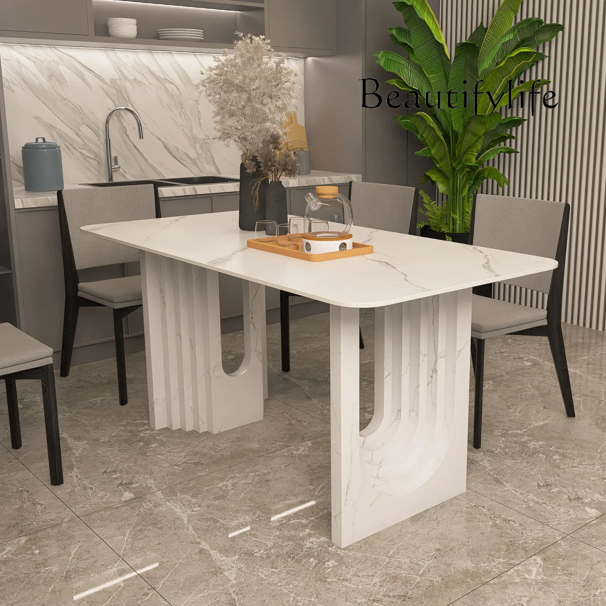 

Стол для конференций, обеденный стол, итальянская каменная тарелка, роскошный прямоугольный Новый стол