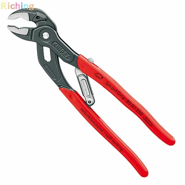 KNIPEX KNIPEX 85 01 250 SmartGrip® Water Pump Pliers with automatic  adjustment with non-slip plastic coating grey atramentized 2