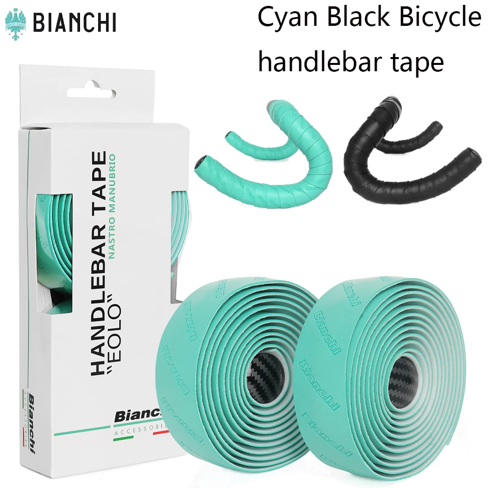 BIANCHI Bicycle handlebar tape PU+EVA Shock Absorbing Anti-Slip Wear-Resistant Handlebar tape For MTB Bike Parts bike handlebar tape