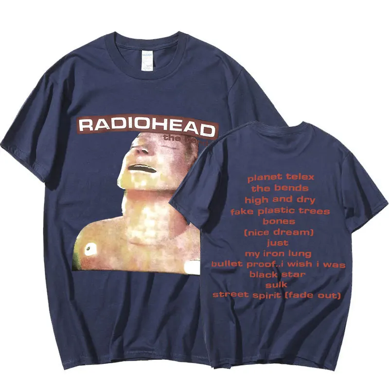 English Hip Hop Rock Band Radiohead T Shirt Men 90s Vintage