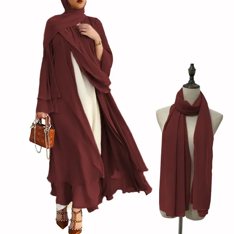 Wine red (with headscarf)