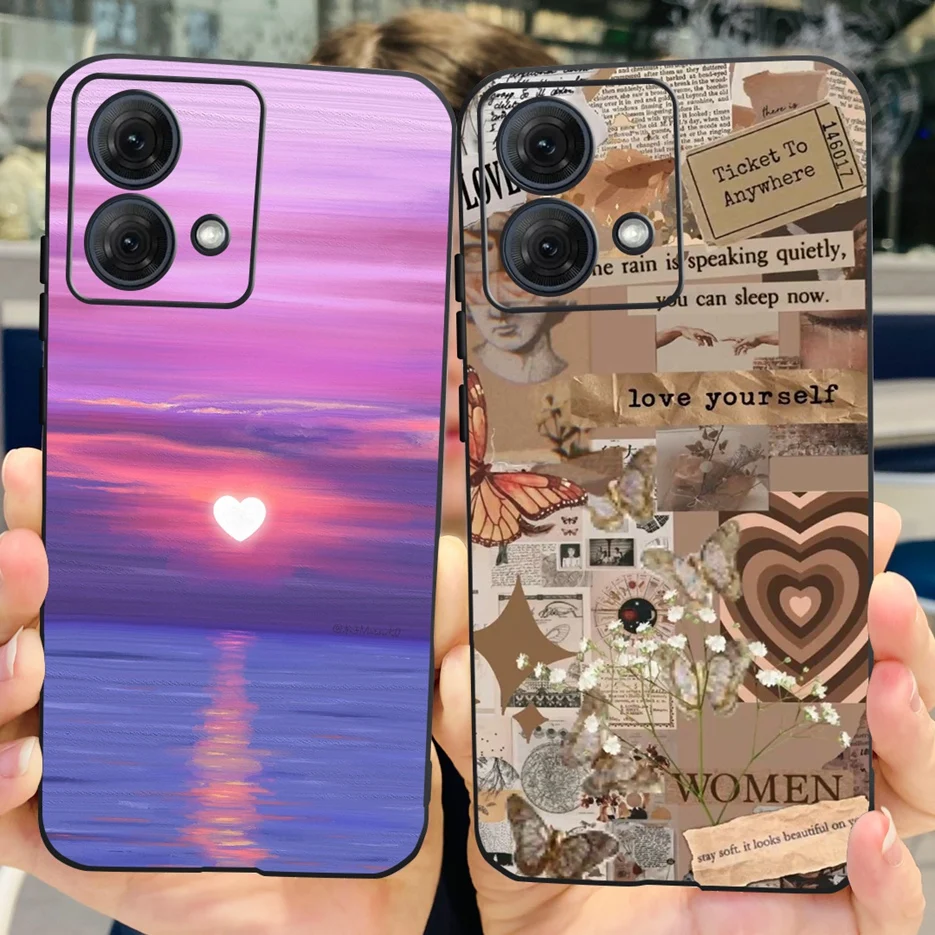 Fashionable Floral Painted Soft Silicone Phone Case - 2023 New Design Cover with Bumper Protection