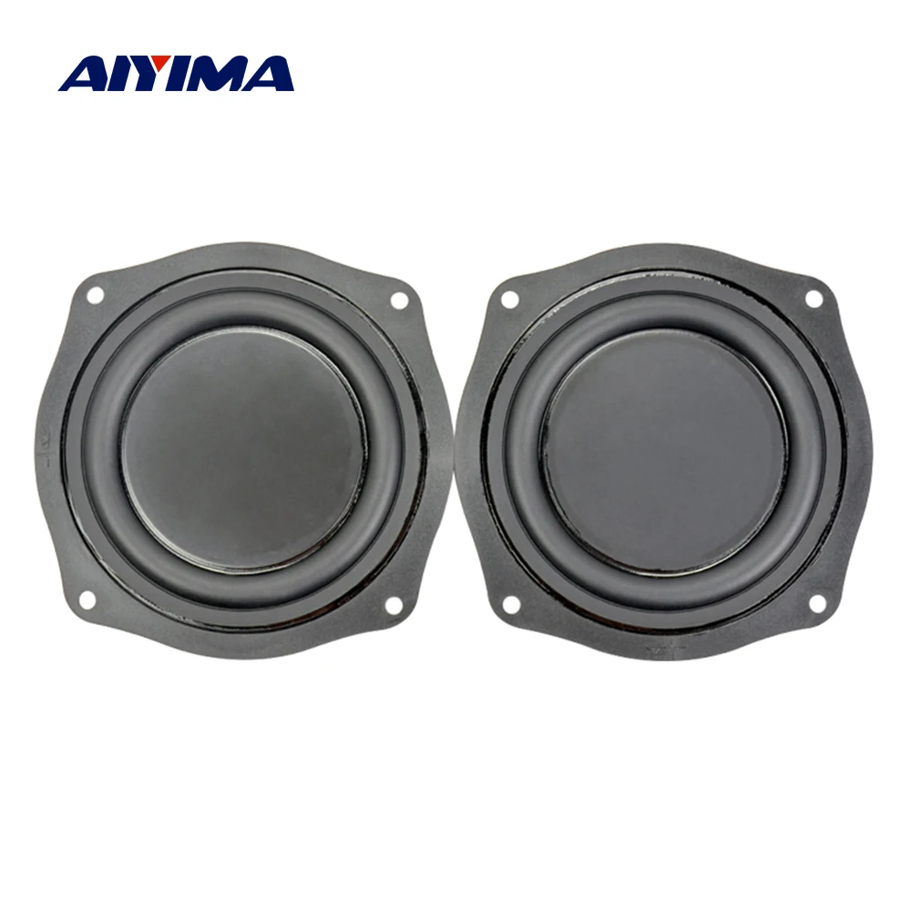 2Pcs 4Inch Audio Speakers DIY Bass Speaker Vibrating Membrane Passive Bass Woofer Diaphragm Plate audio speakers speaker repair parts
