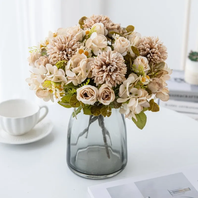 1PC Kamille Kombination Künstliche Blumen Für Festival Kranz Hause Esstisch Bonsai Dekoration Hochzeit Bogen Zubehör – Detail 20
