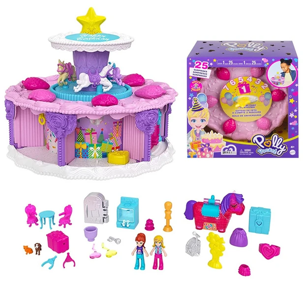 Polly, Bolo De Aniversário, Mattel, GYW06 : : Brinquedos e  Jogos