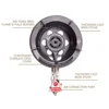 Direct Injection Fierce Stove Natural Gas Stove Hotel Special Desktop Liquefied Gas Cast Iron Fierce Fire 4