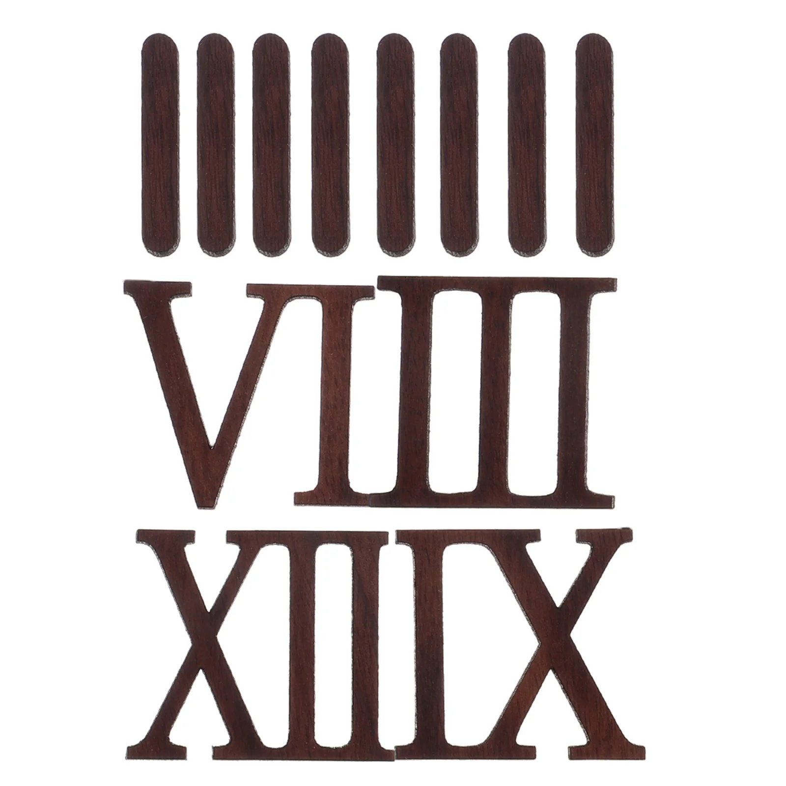 DIY Roman Numeral Wall Clock Wooden Clock Numerals Number Numeral Replacement Parts for Making Repair Ac