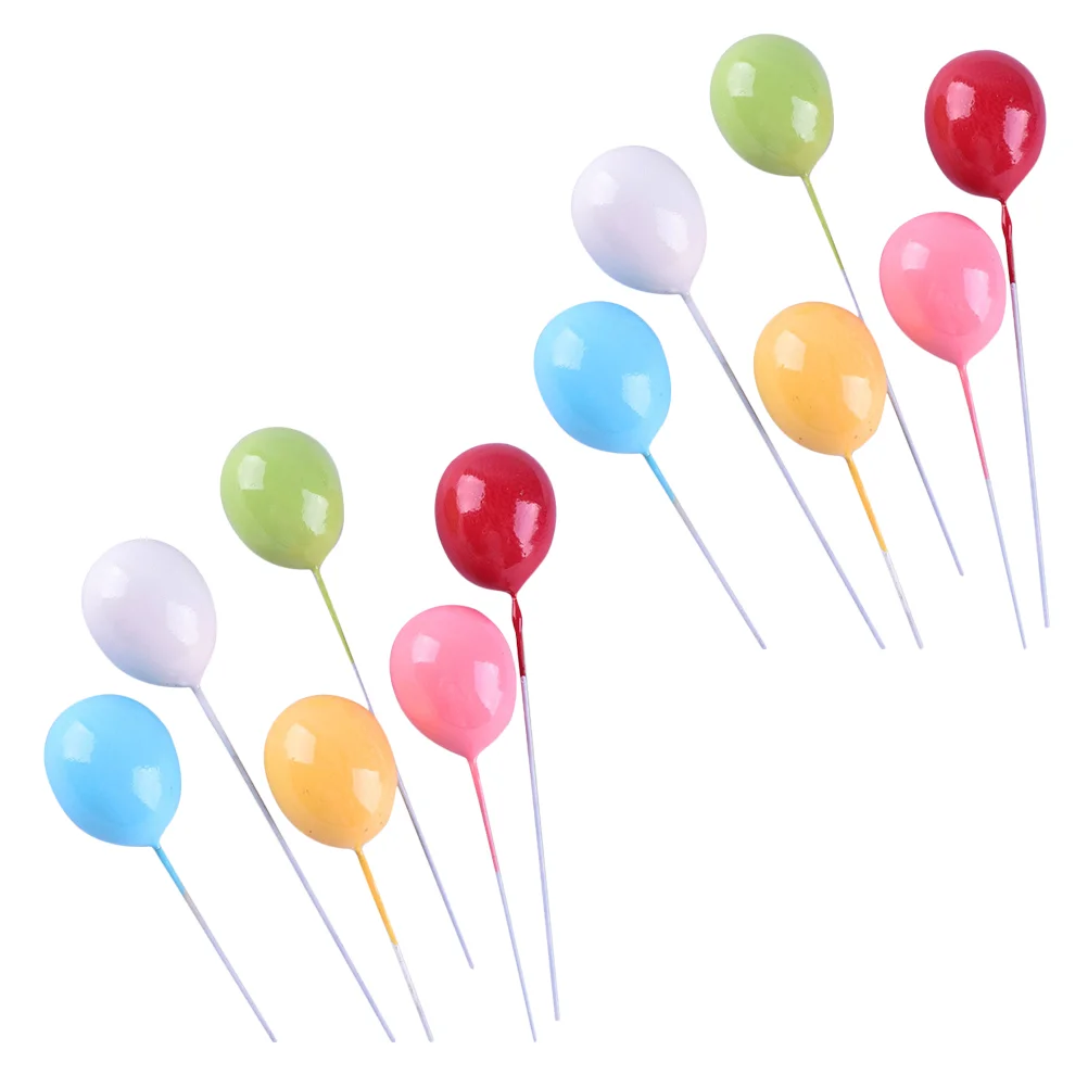 

Birthday Topper Cupcake Picks Balloon Cake Toppers Dessert Cocktail Appetizer Muffin Photo Toothpick Propshappy Banner